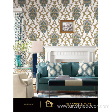 Indoor hotel home engineering PVC wallpaper